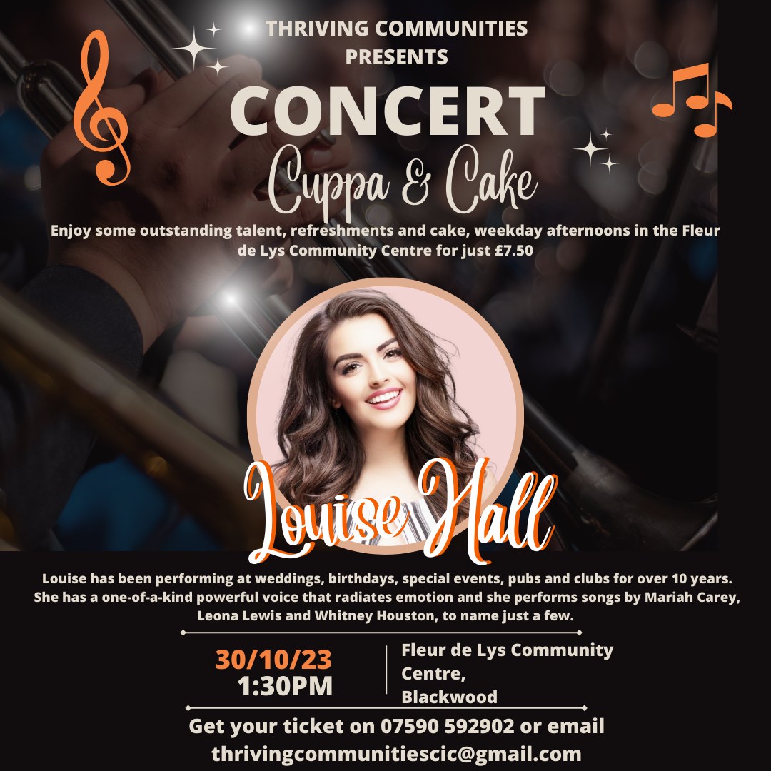 Concert Cuppa and Cake with singer Louise Hall
