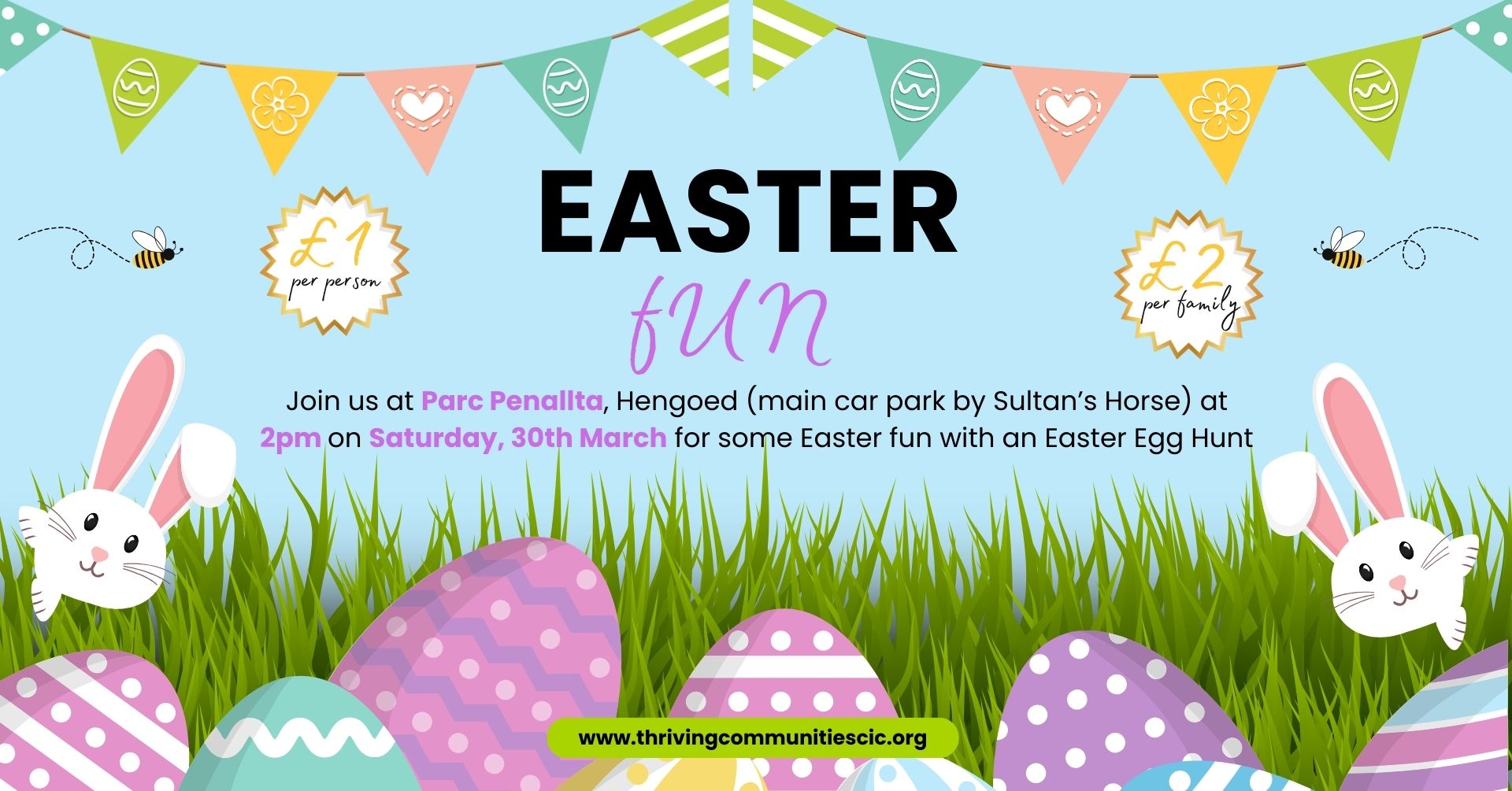 Easter Fun Parc Penallta 30th March 2024 at 2pm