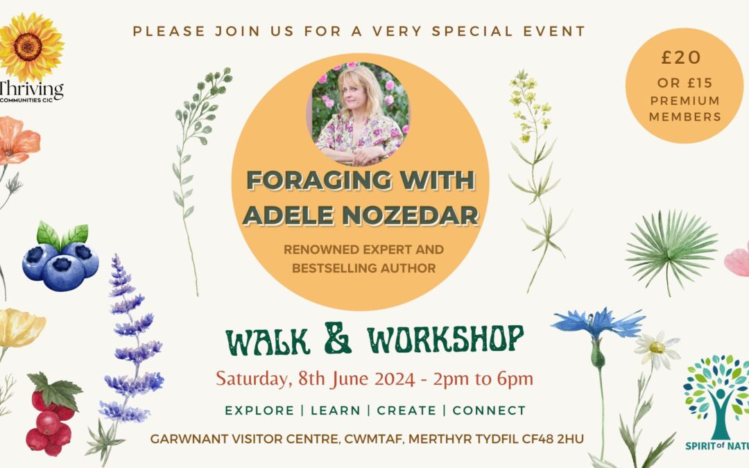 Foraging Walk & Workshop with Adele Nozedar – CANCELLED!