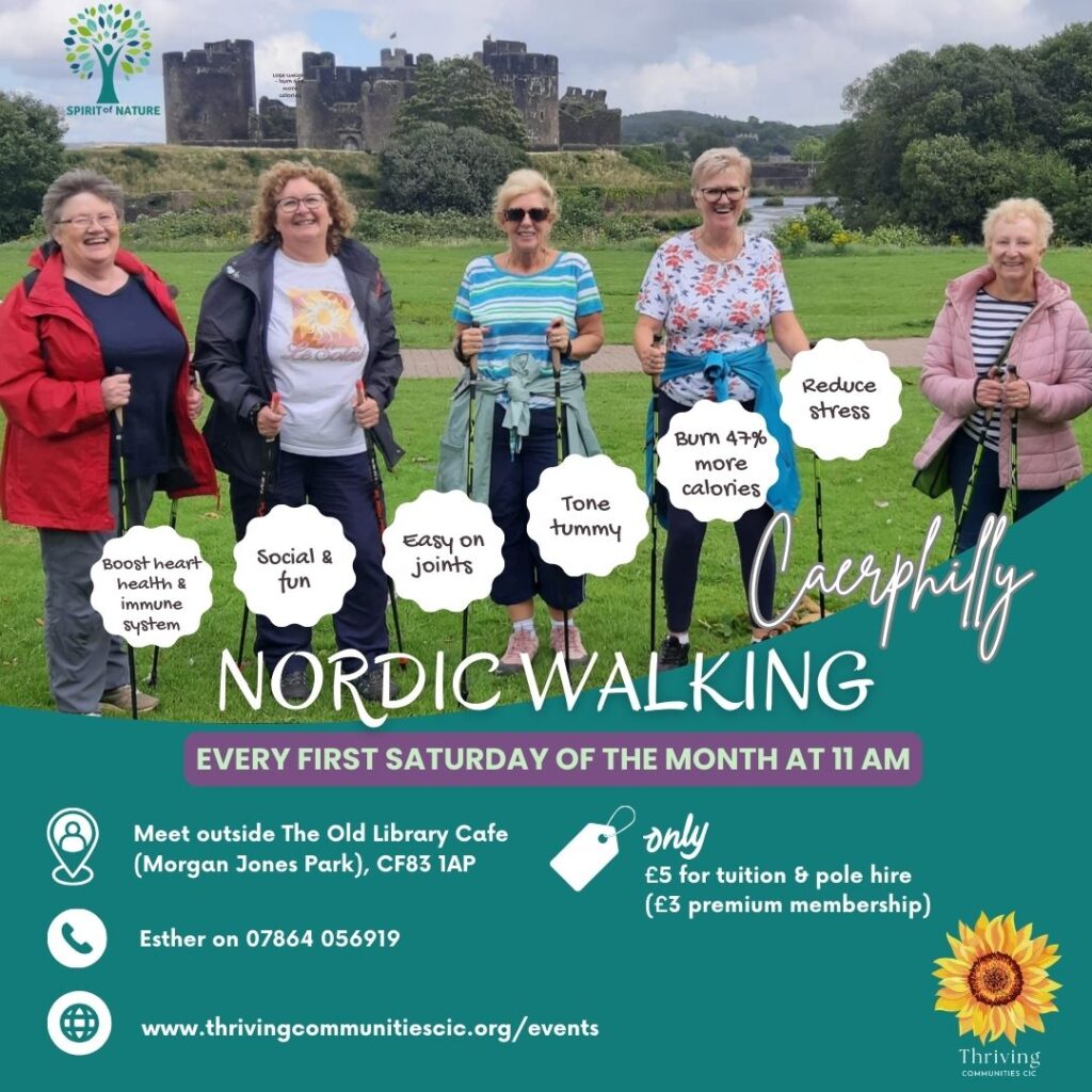 Nordic Walking Caerphilly Castle