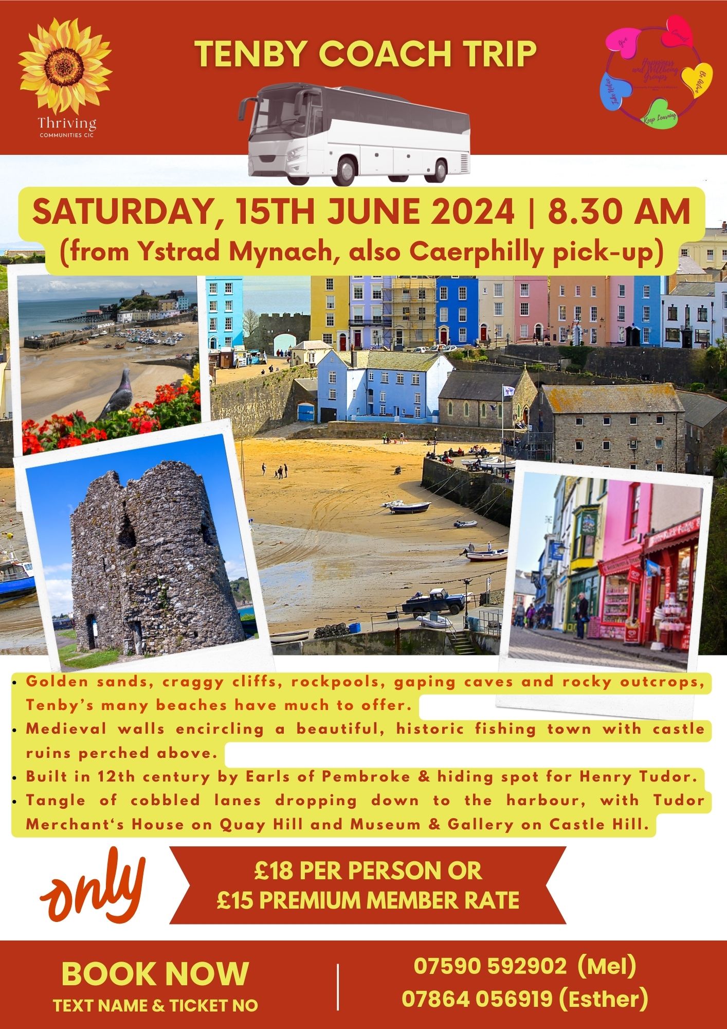 Tenby Coach Trip 15th June 2024