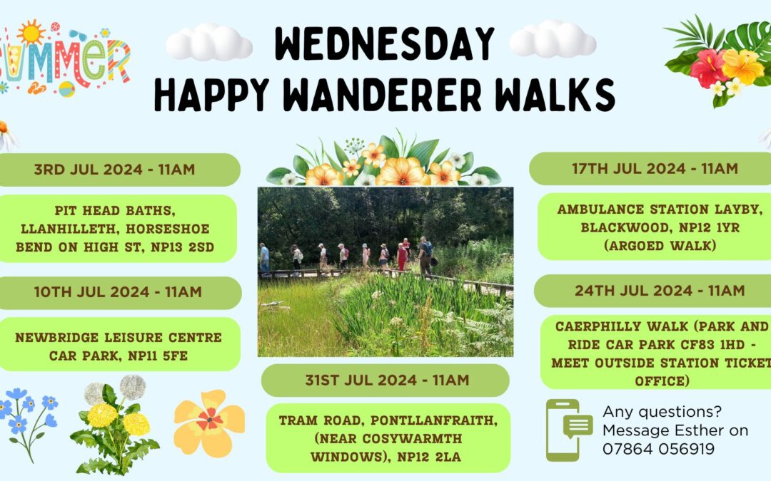 Wednesday Happy Wanderer Walks July 2024