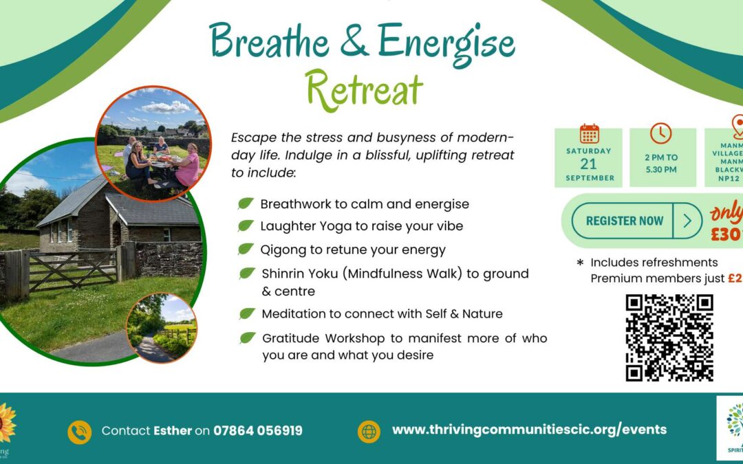 Breathe and Energise Retreat September 2024