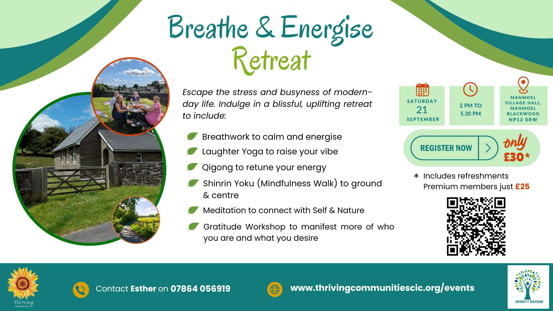 Breathe & Energise Retreat September 2024