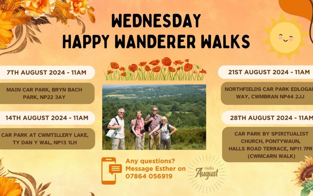 Wednesday Happy Wanderer Walks August 2024