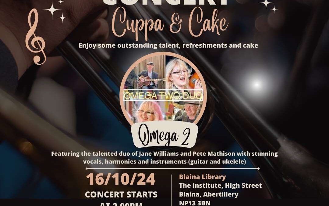 FREE Concert, Cuppa & Cake – Blaina Library