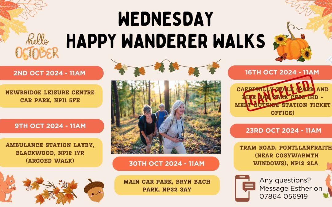 Wednesday Happy Wanderer Walks October 2024