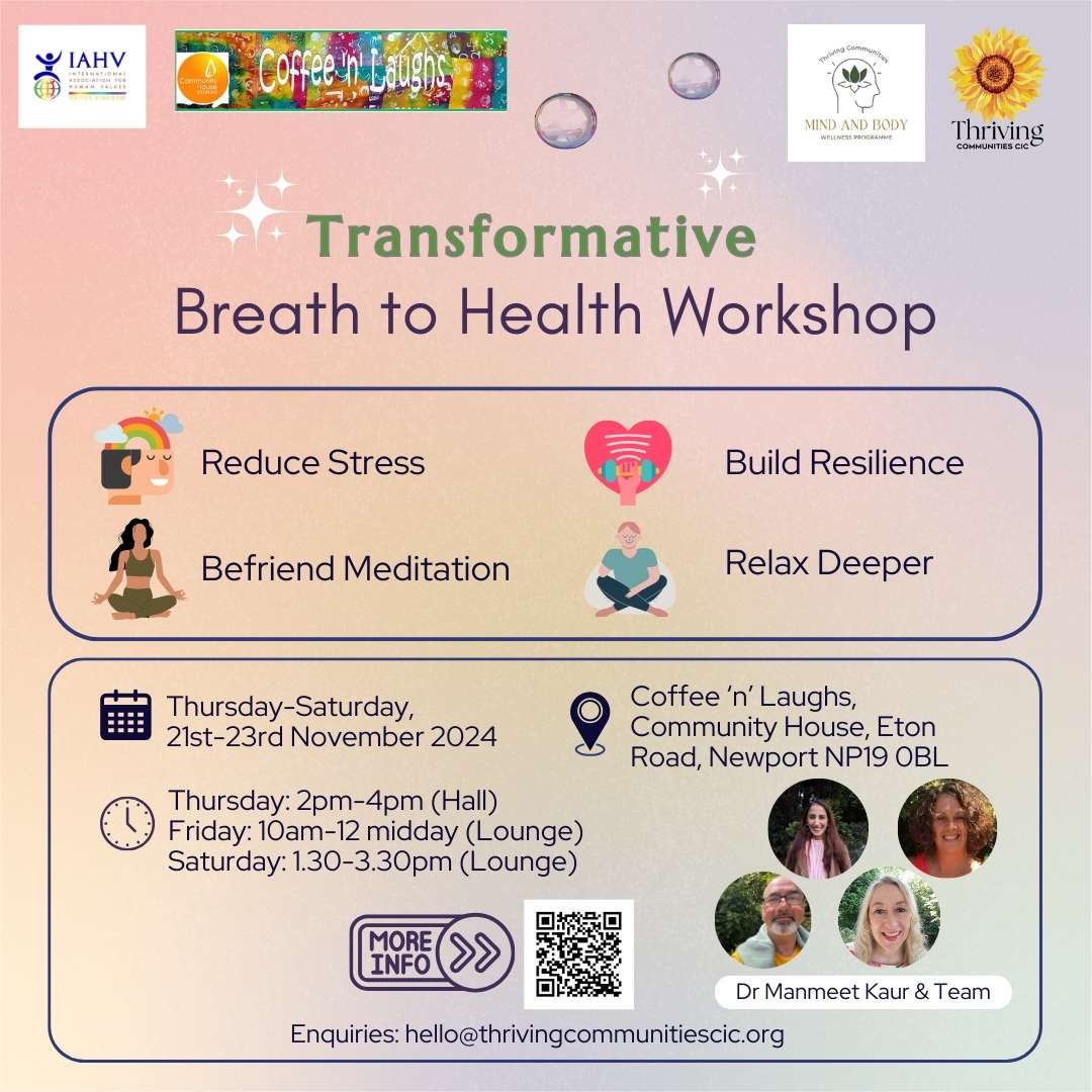 Breath to Health Workshop Newport November 2024