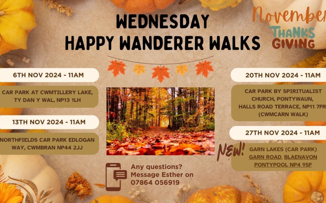 Wednesday Happy Wanderer Walks – November 2024