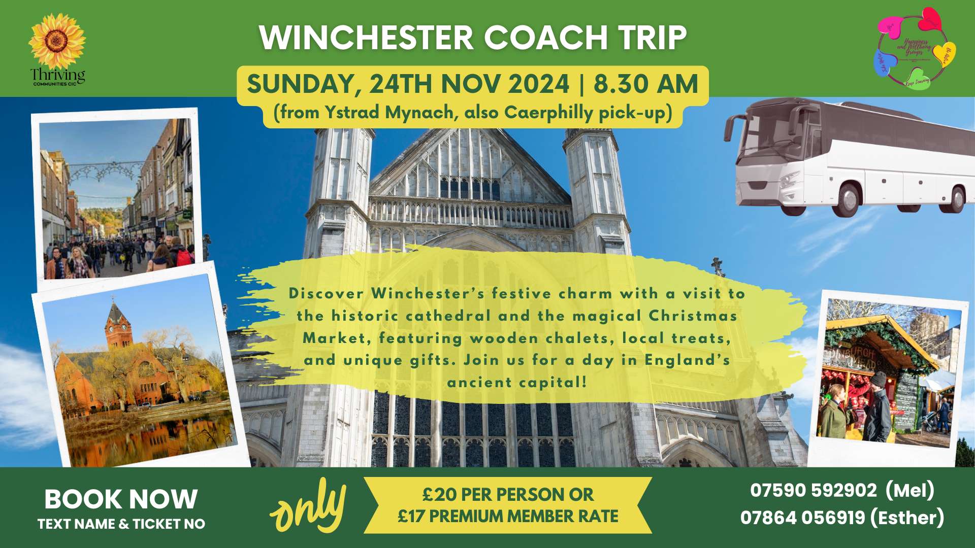 Winchester Christmas Market Coach Trip November 2024