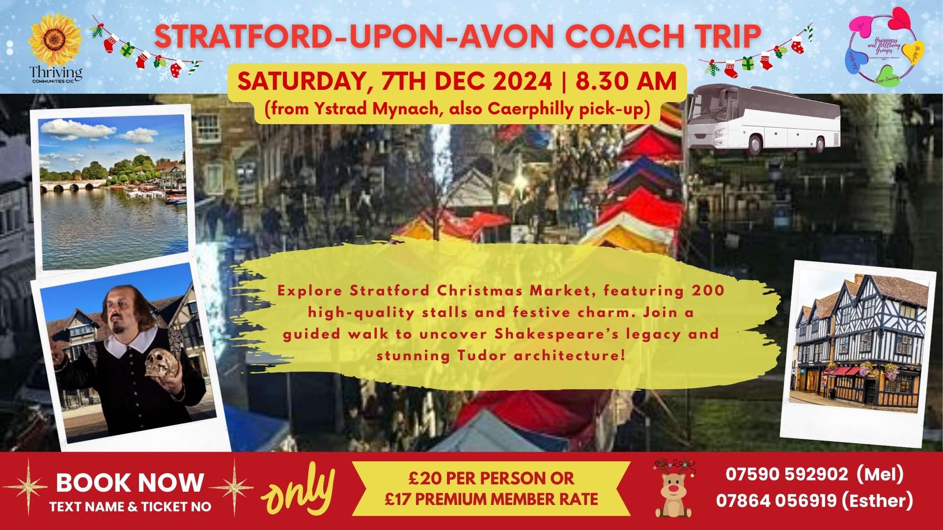 Stratford-upon-Avon Christmas Market Coach Trip