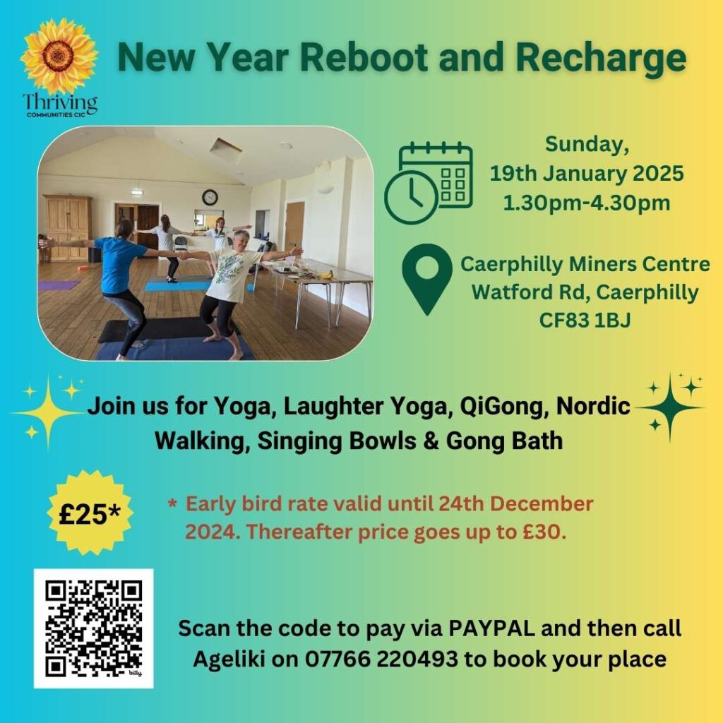 New Year Reboot and Recharge Retreat updated with laughter yoga